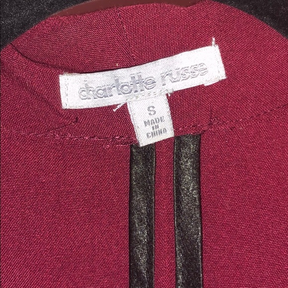 maroon business blouse - Picture 3 of 3